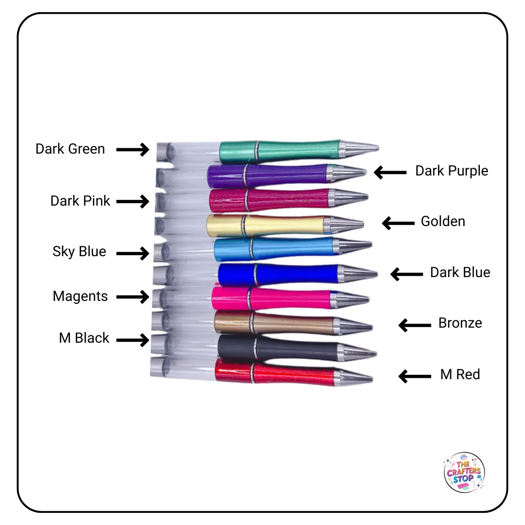 Long DIY Beadeable Pen With Fillable Tube