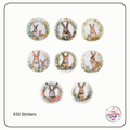 Vintage Style Easter Scrapbooking Stickers