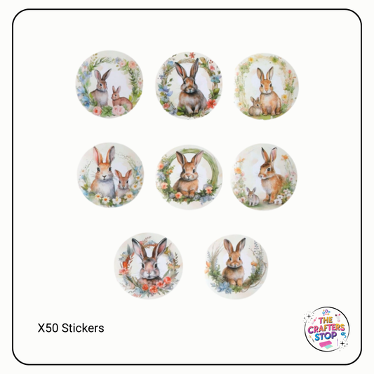 Vintage Style Easter Scrapbooking Stickers