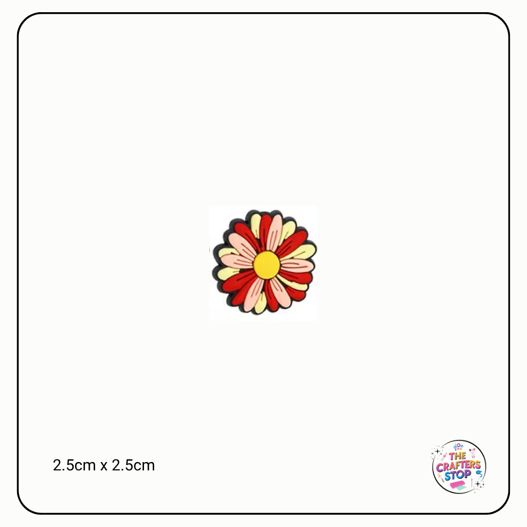Multi Colour Flowers Focal Beads (5 Designs)