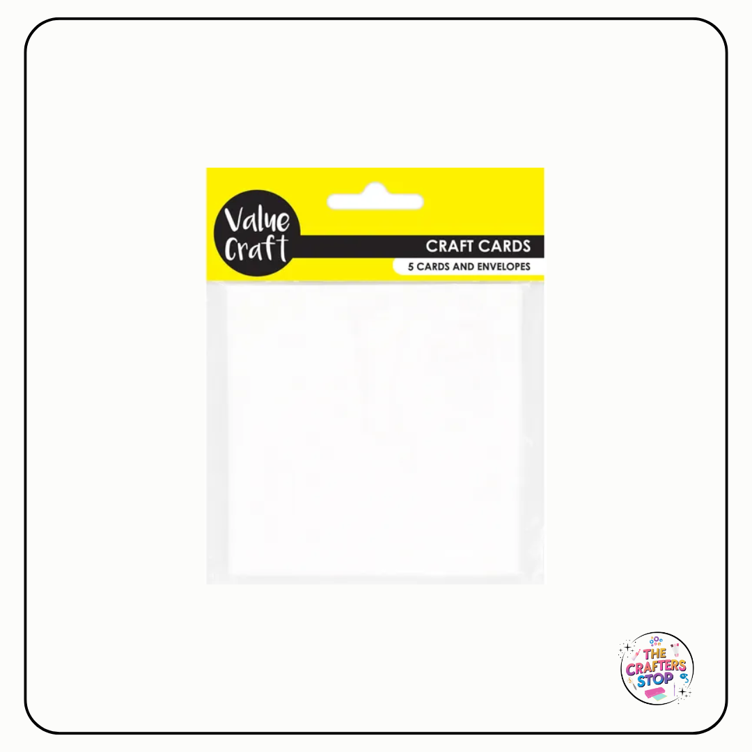 DIY Square Cards and Envelopes - White