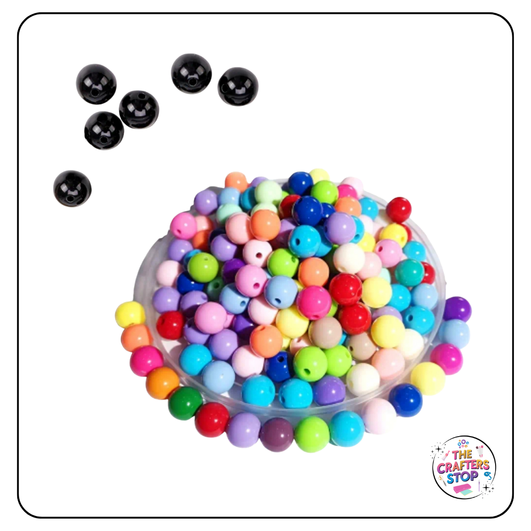 Acrylic Round Beads - 12mm