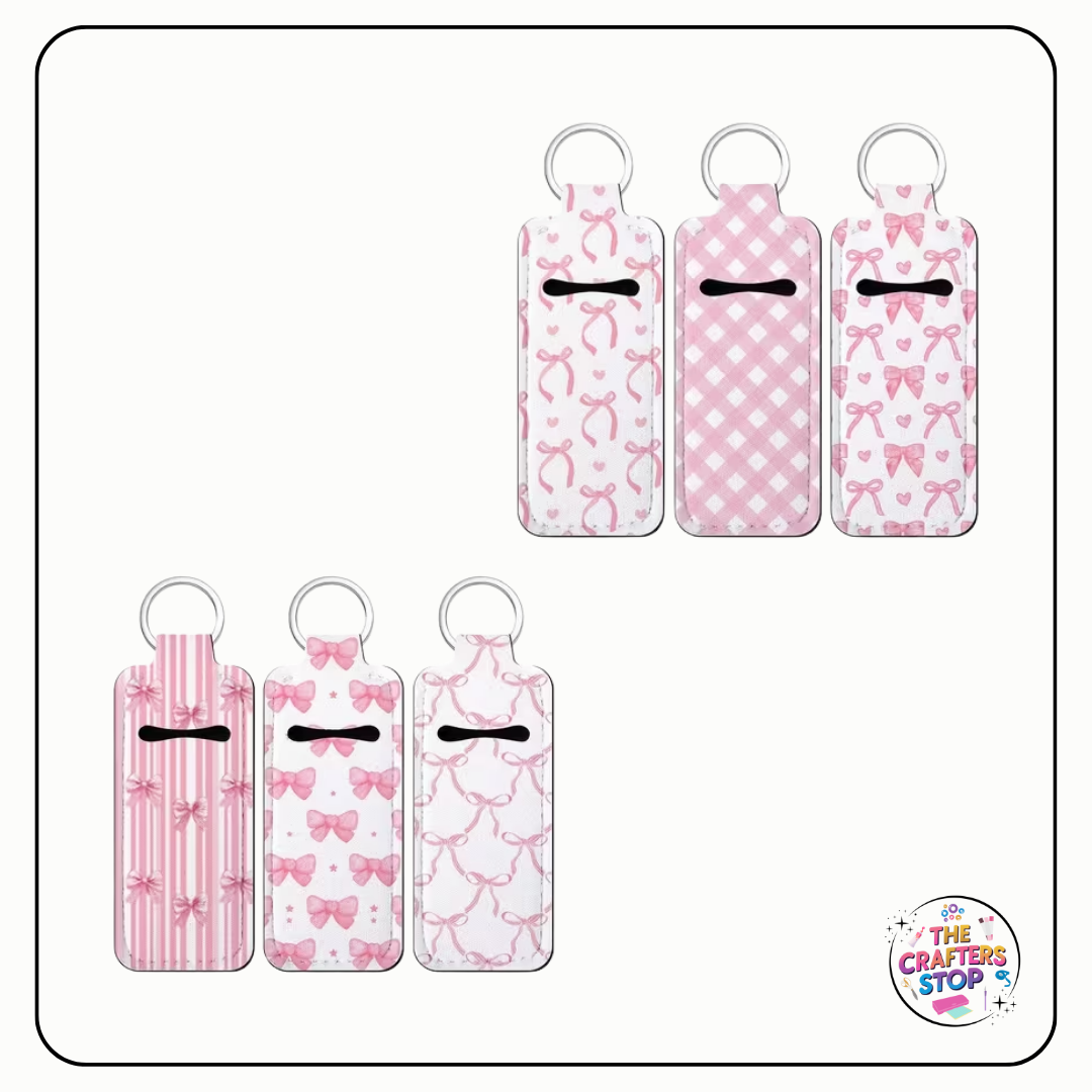 Pink Bow Themed Chapstick/Lipbalm Holders