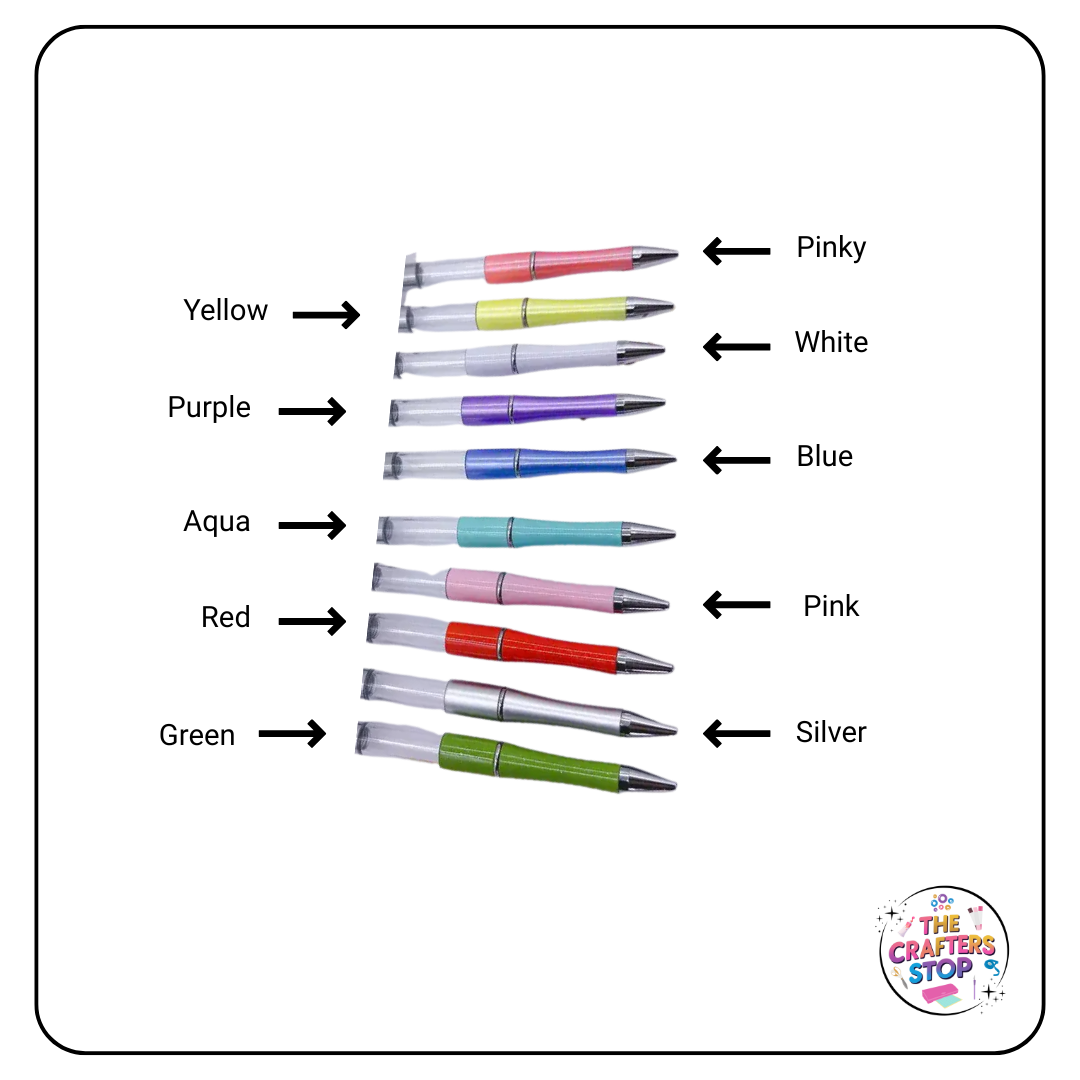 Long DIY Beadeable Pen With Fillable Tube