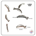 Metal Silver Fish Beads (Assorted designs)