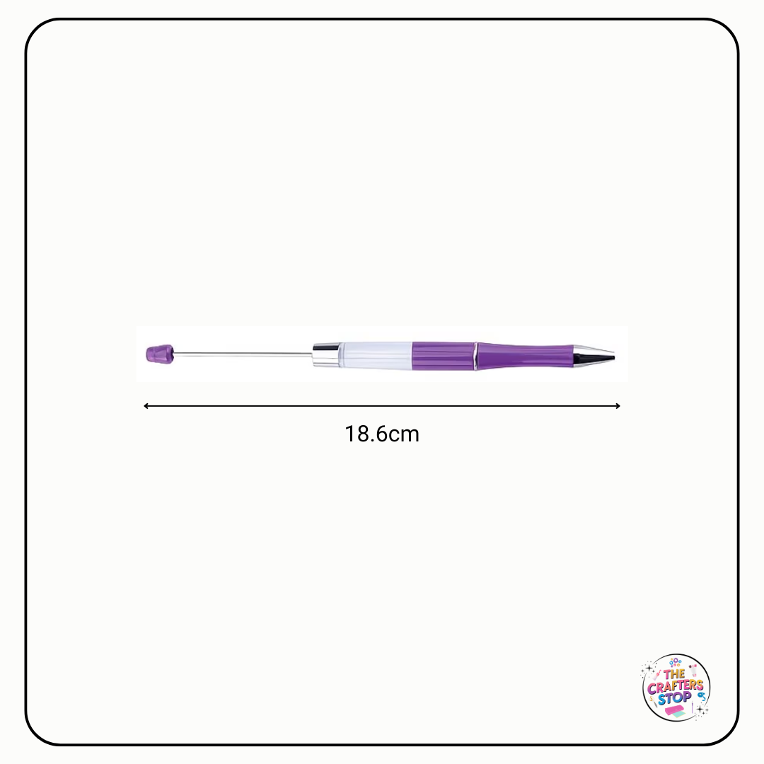 Long DIY Beadeable Pen With Fillable Tube