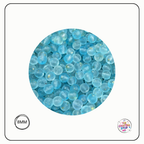 Frosted Glass Beads with Gold Splatter Effect