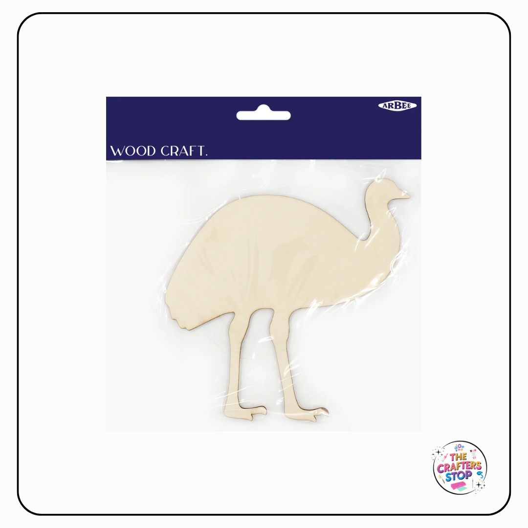 Wooden Koala and Emu Animal Shape Blanks