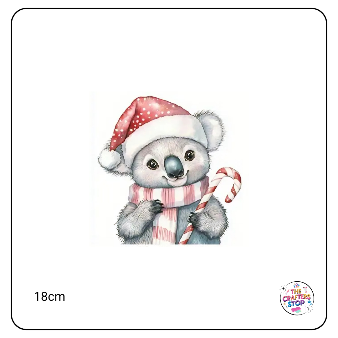 Christmas Koala DTF Iron On Transfers