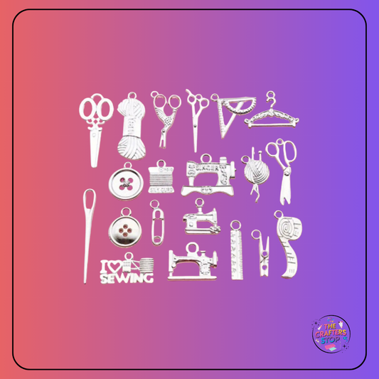 Sewing Themed Metal Charms