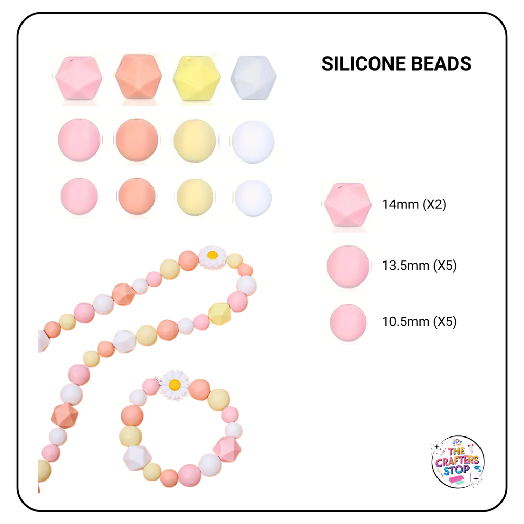 Mixed Pack of Silicone Beads