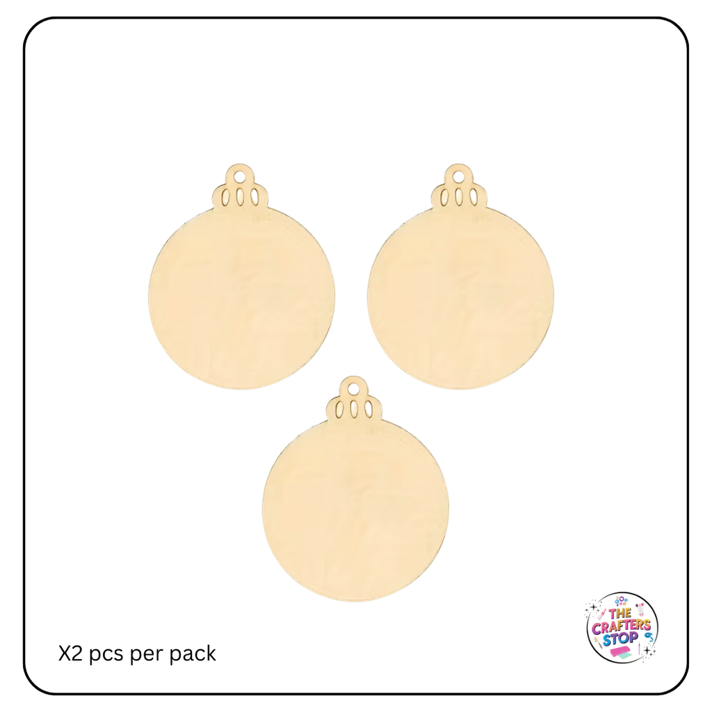 Wooden Christmas Bauble Blanks