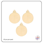 Wooden Christmas Bauble Blanks