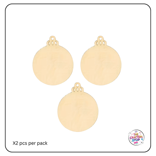Wooden Christmas Bauble Blanks
