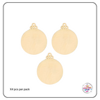 Wooden Christmas Bauble Blanks
