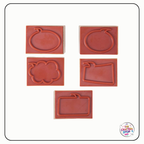 Wooden Word/Speech Bubble Stamps