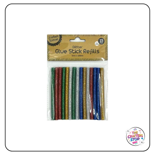 Glitter Hot Glue Sticks (15 Pack)