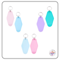 Acrylic "Hotel" Style Blank Keyring - 6 Colours