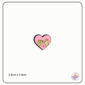 Pinky Heart Focal Beads