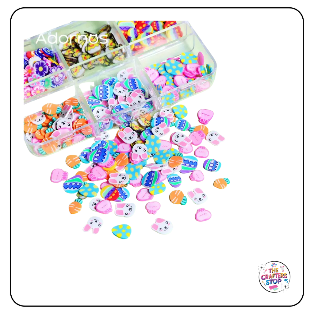 Polymer Clay Easter Slices Add-ins with Box
