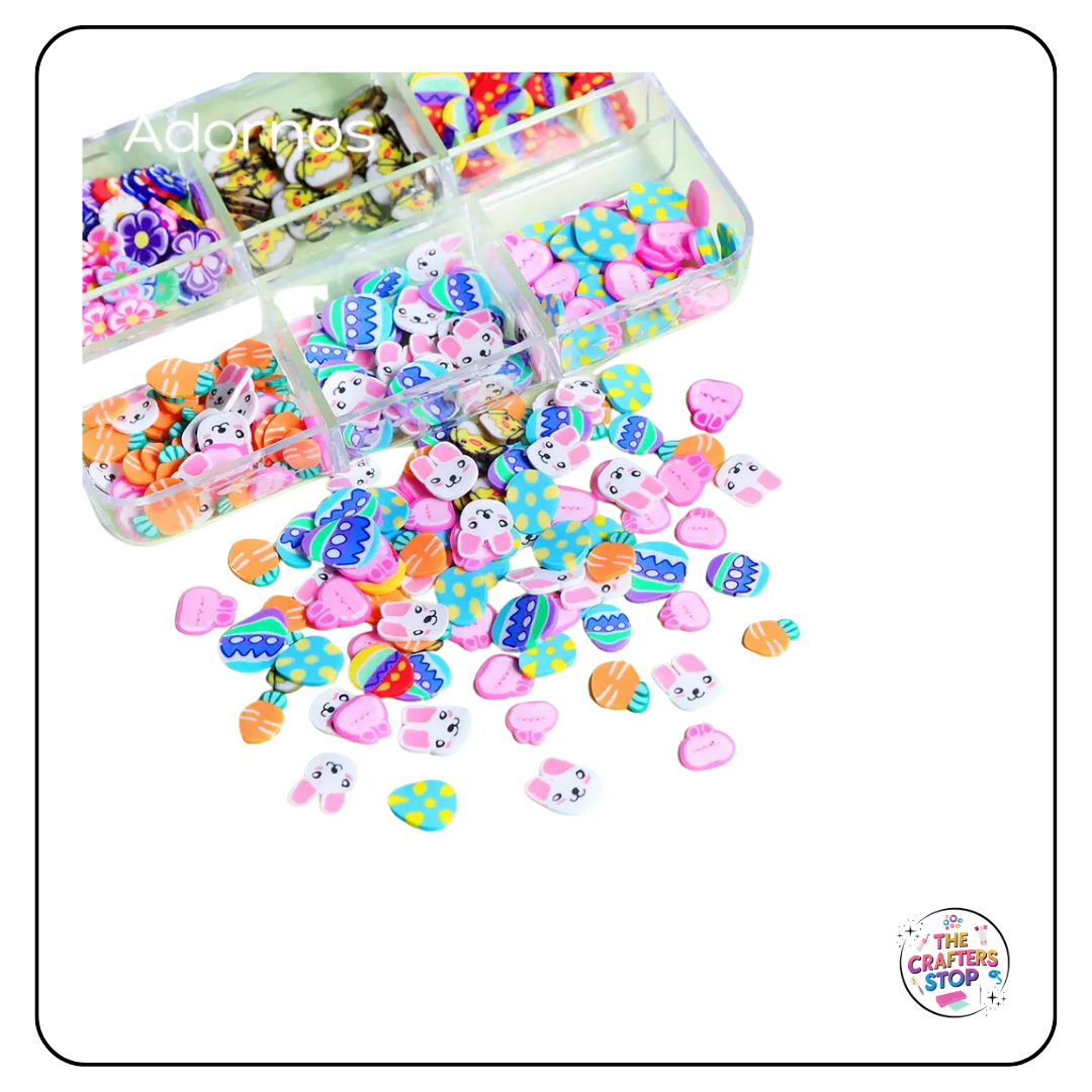 Polymer Clay Easter Slices Add-ins with Box