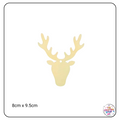 Christmas Wooden Cutout Shapes - Reindeer Head