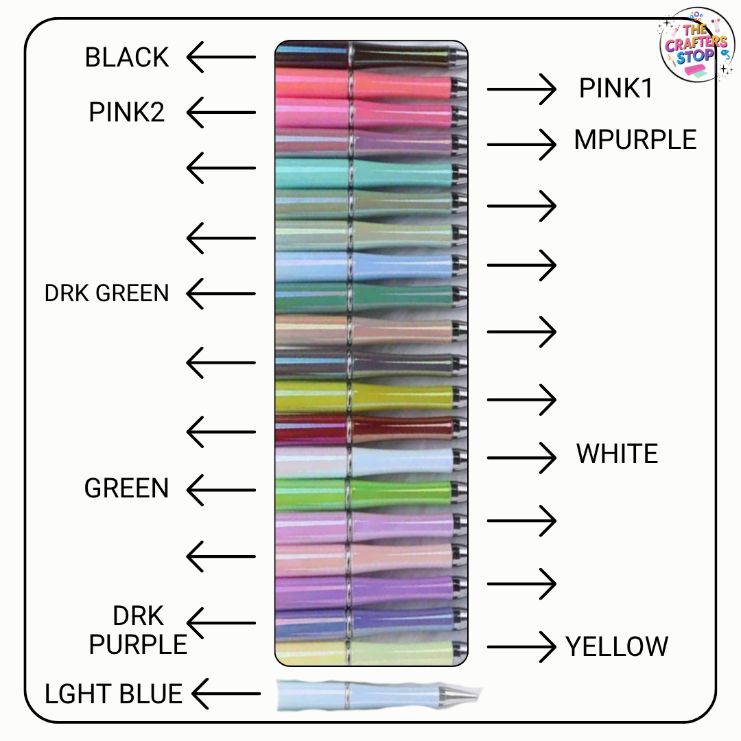 UV Plated Iridescent DIY Beadeable Pens