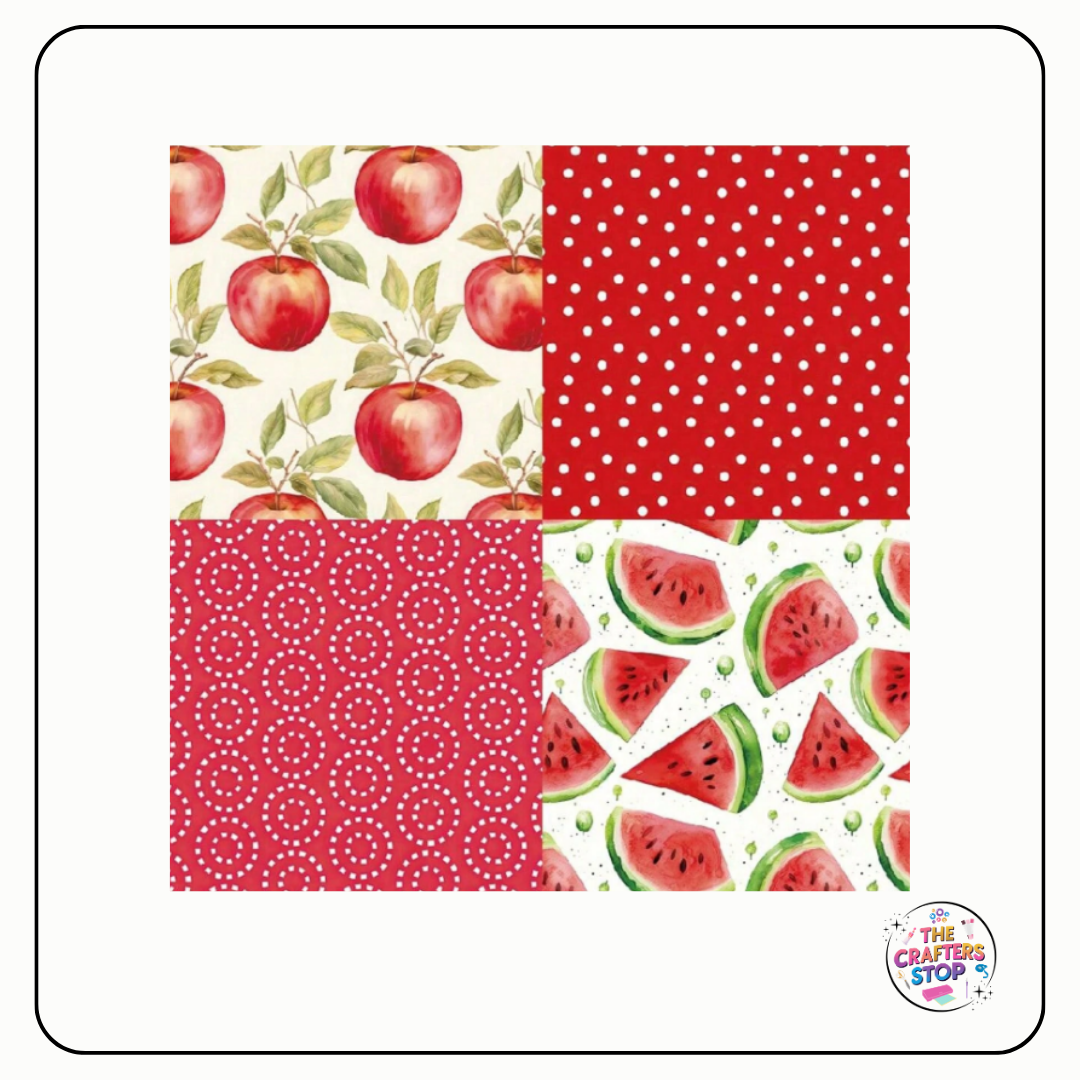 Fruity Red Decorative Paper Pad