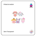 Resin Sanrio Semi-Transparent Embellishments - X8pcs