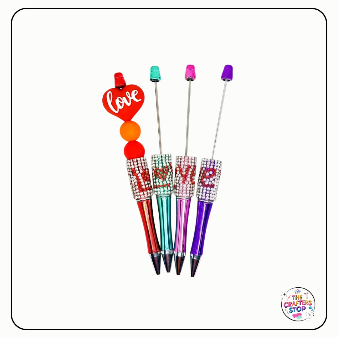 DIY Beadeable Love Gem Pens