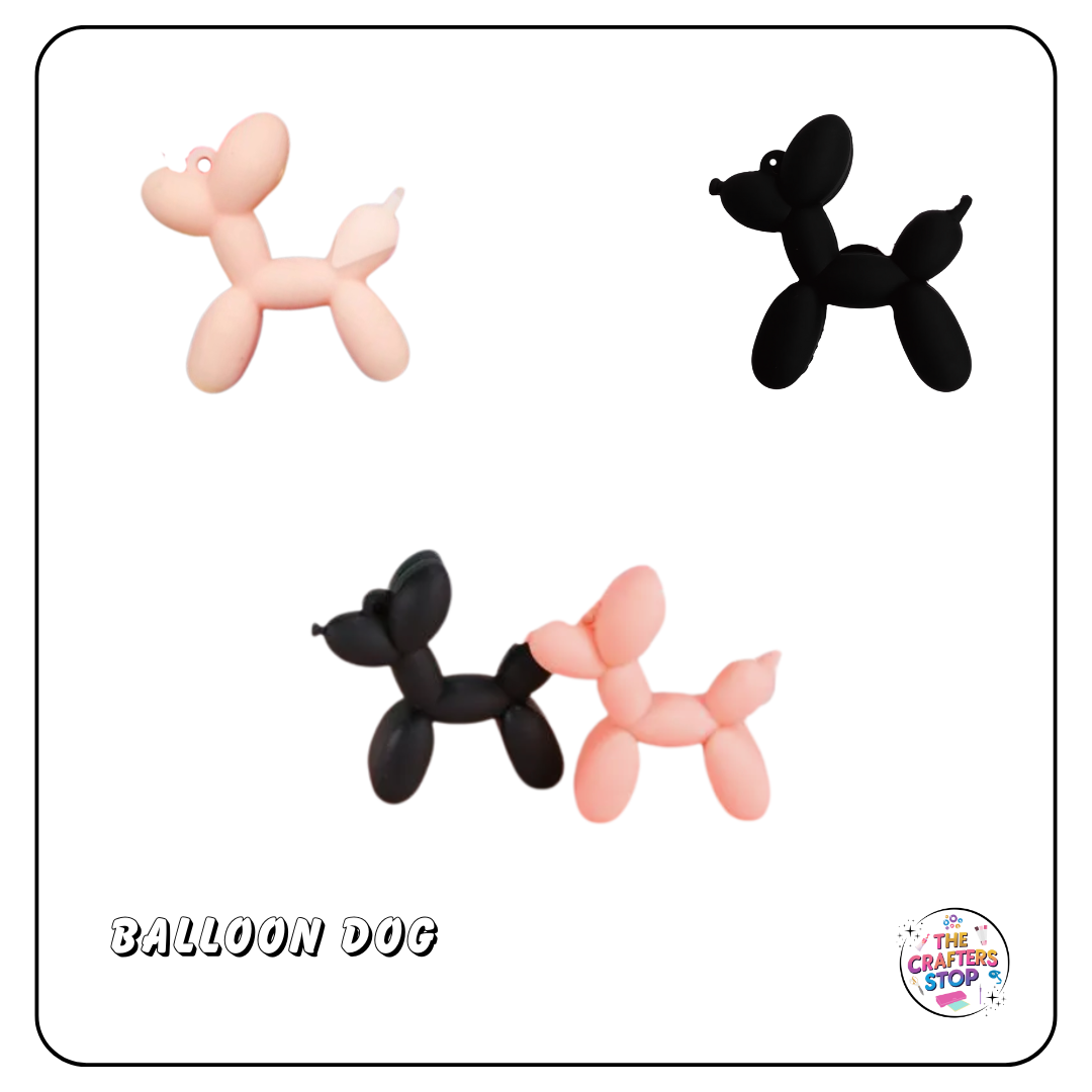 Balloon Dog PVC Charms (2 Colours)