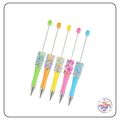 DIY Beadeable Fluoro Confetti Pens