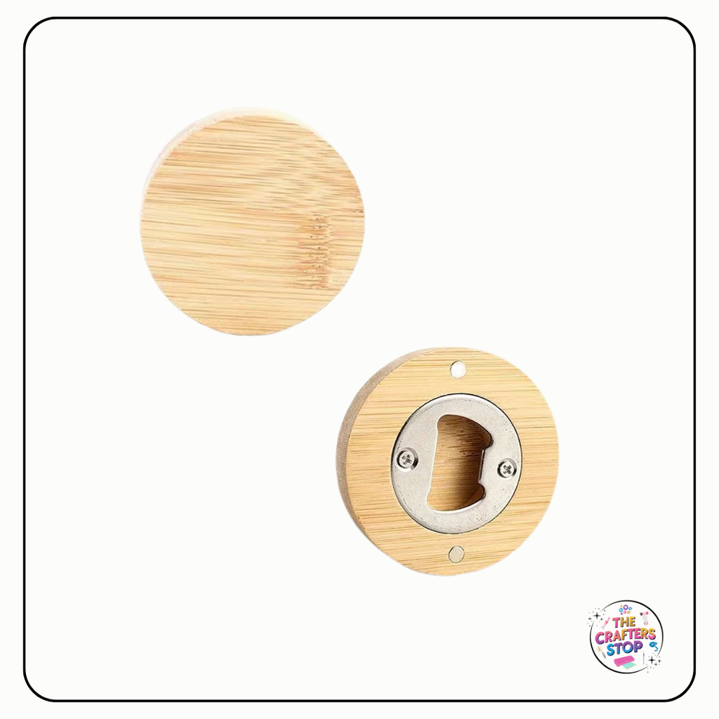 Blank Magnetic Bamboo Bottle Opener