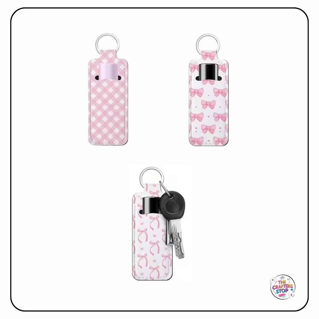 Pink Bow Themed Chapstick/Lipbalm Holders