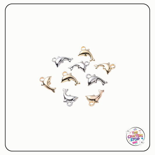 Gold/Silver Dolphin Charms