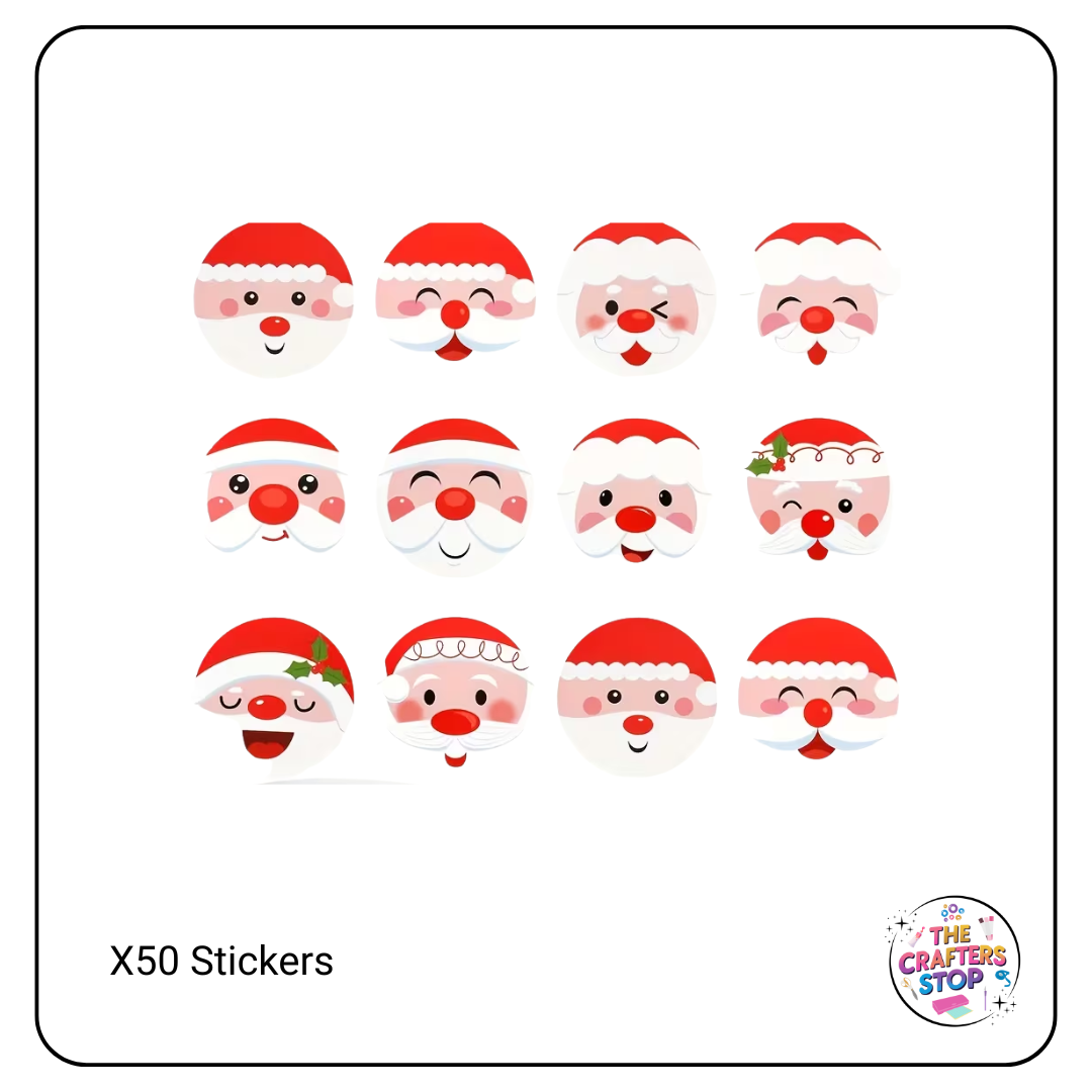 Santa & Mrs Claus Scrapbooking Stickers