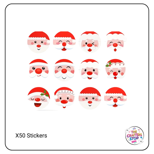 Santa & Mrs Claus Scrapbooking Stickers
