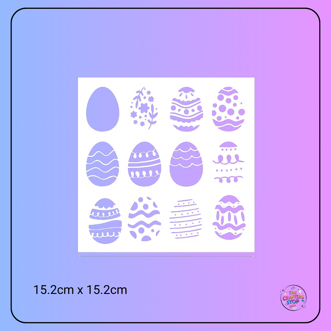 Easter Egg Themed Stencil