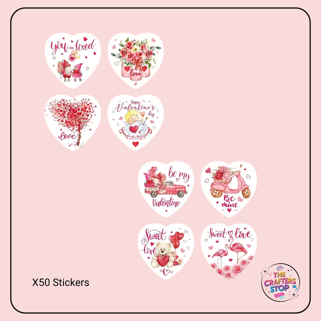 Bear Valentines Day Scrapbooking Stickers