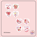 Bear Valentines Day Scrapbooking Stickers