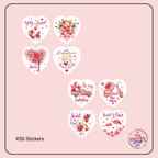 Bear Valentines Day Scrapbooking Stickers