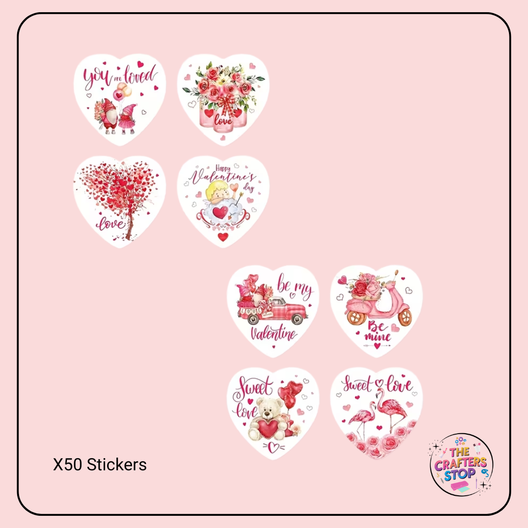 Bear Valentines Day Scrapbooking Stickers
