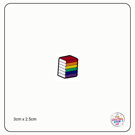 Colourful Book Stack Focal Beads