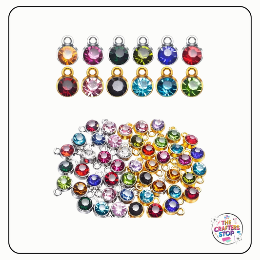 Round Gem Charms