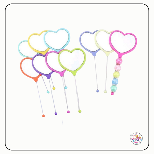 DIY Beadeable Heart Shaped Mirrors