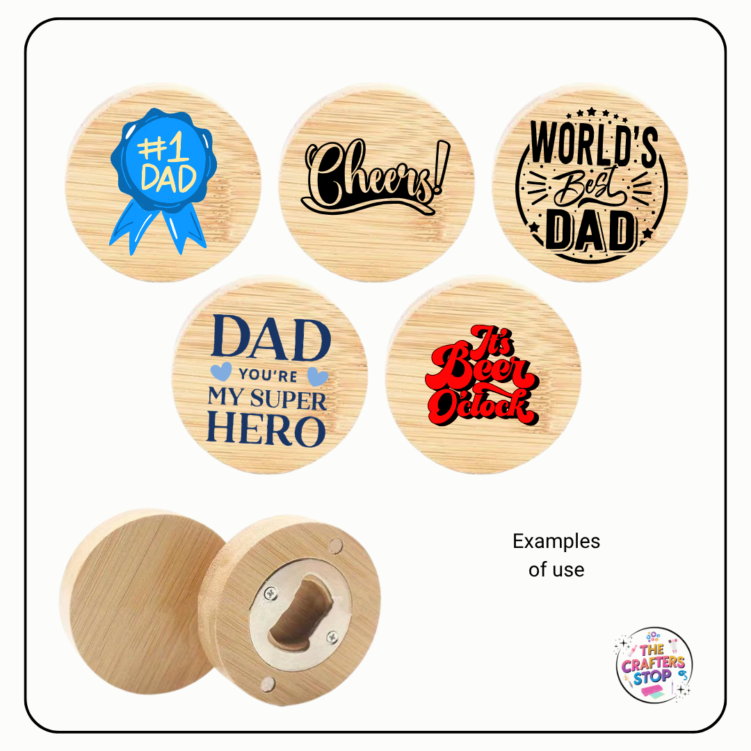 Blank Magnetic Bamboo Bottle Opener