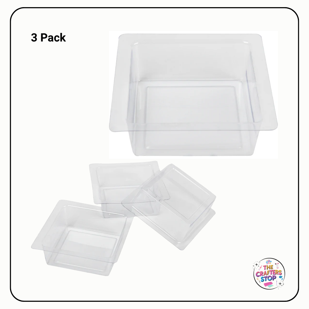 3 Pack of Soap Moulds (3 Different Shapes)