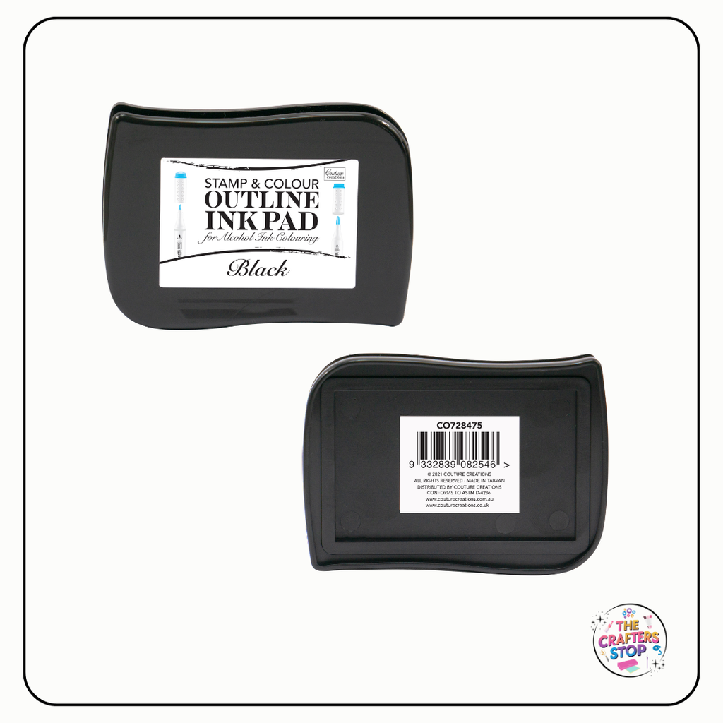 Black - Stamp and Colour Outline Ink Pad
