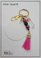 Crystal DT Keyring with Acrylic Blank