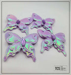 Fabric Iridescent 3D Butterfly (X4 Pack) 3 Colours
